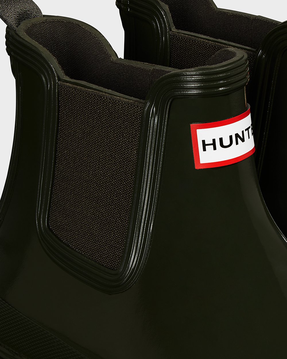 Womens Chelsea Boots - Hunter Original Gloss (43FELMJTX) - Dark Olive